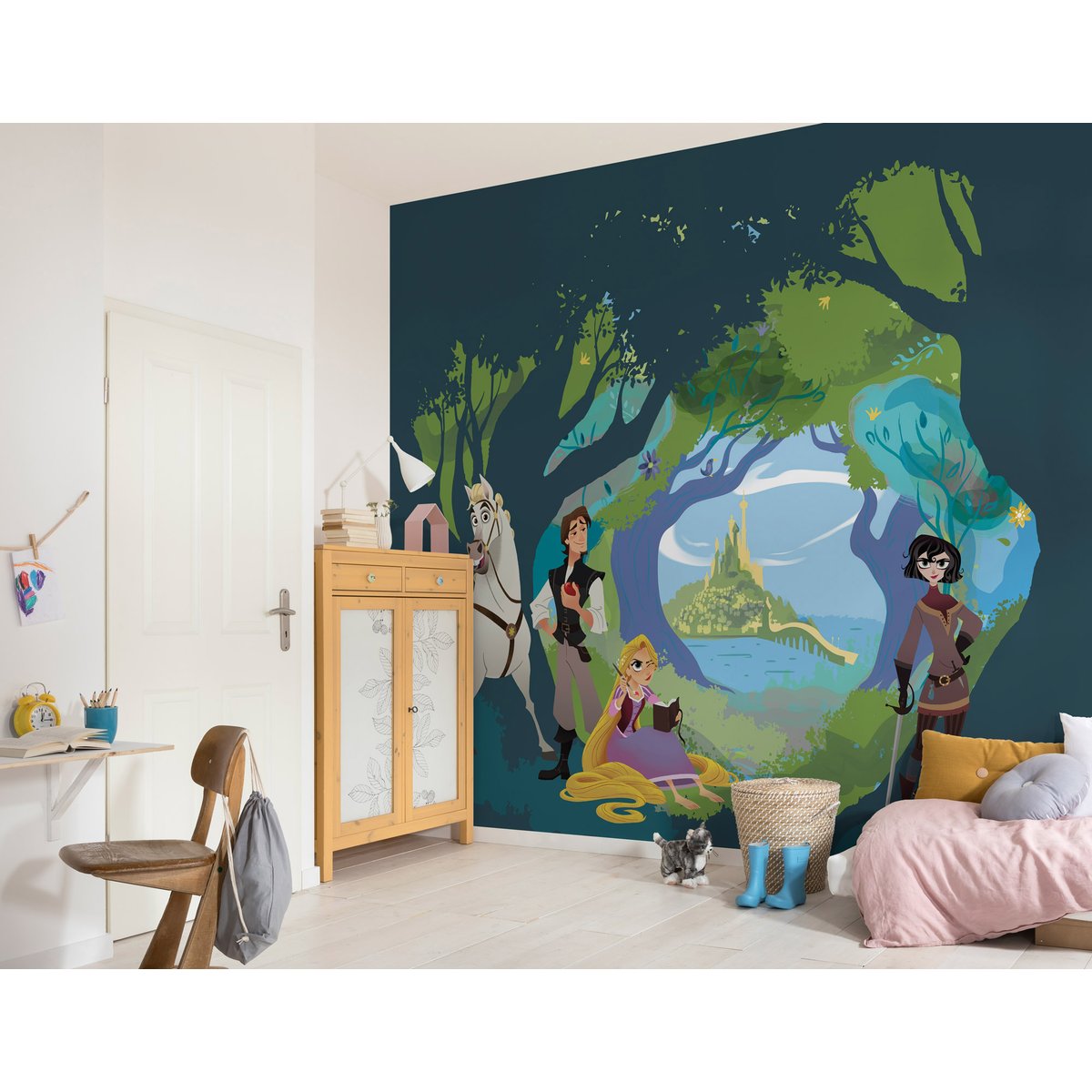Papier peint Komar - Tangled - 350 x 280 cm multicolore, HEXOA
