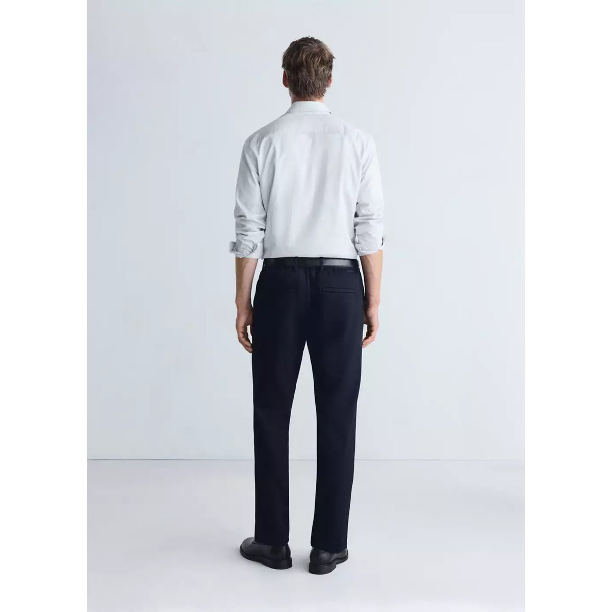 Chemise slim fit Comfort Stretch non-iron à rayures blanc, MANGO MAN