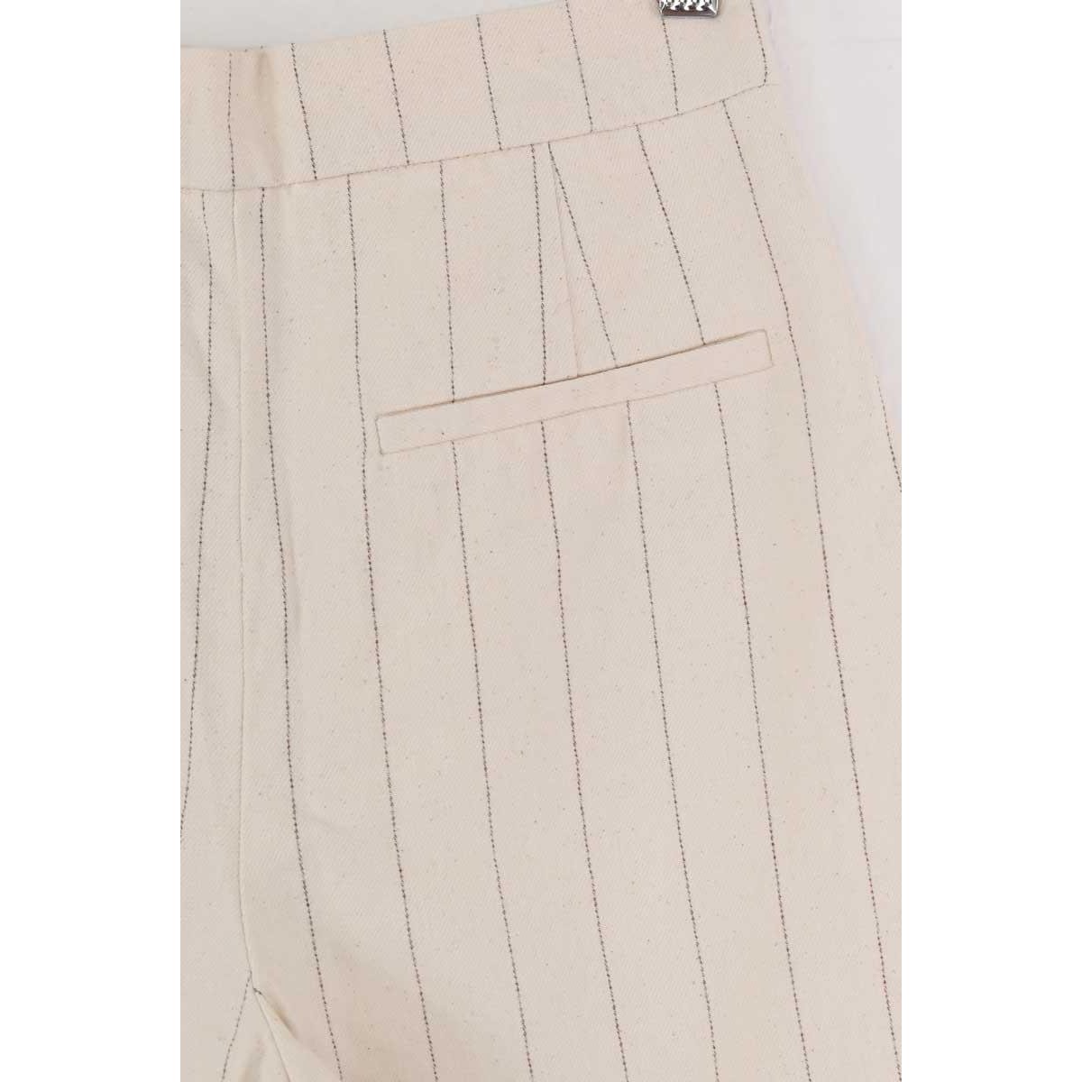 Pantalon droit - Très Bon État ecru, SEZANE