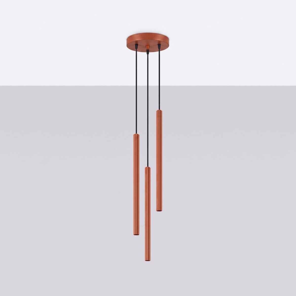 Suspension Acier Ocre Rouge G9 3 Arche ocre rouge, EDEN