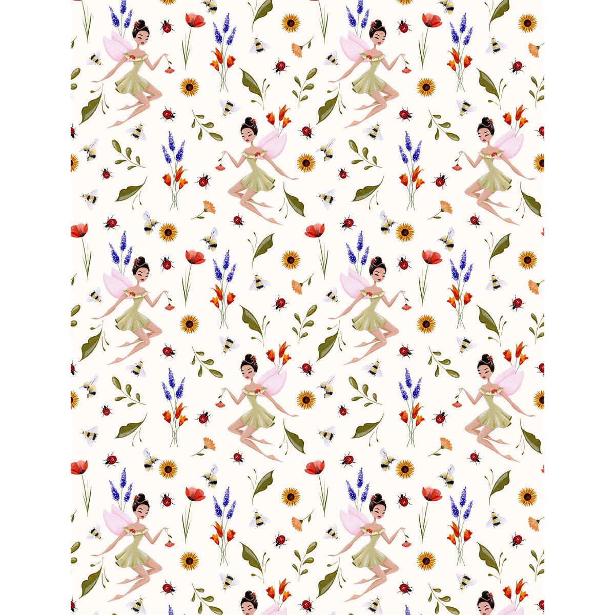 Papier peint fée clochette intissé, HEXOA