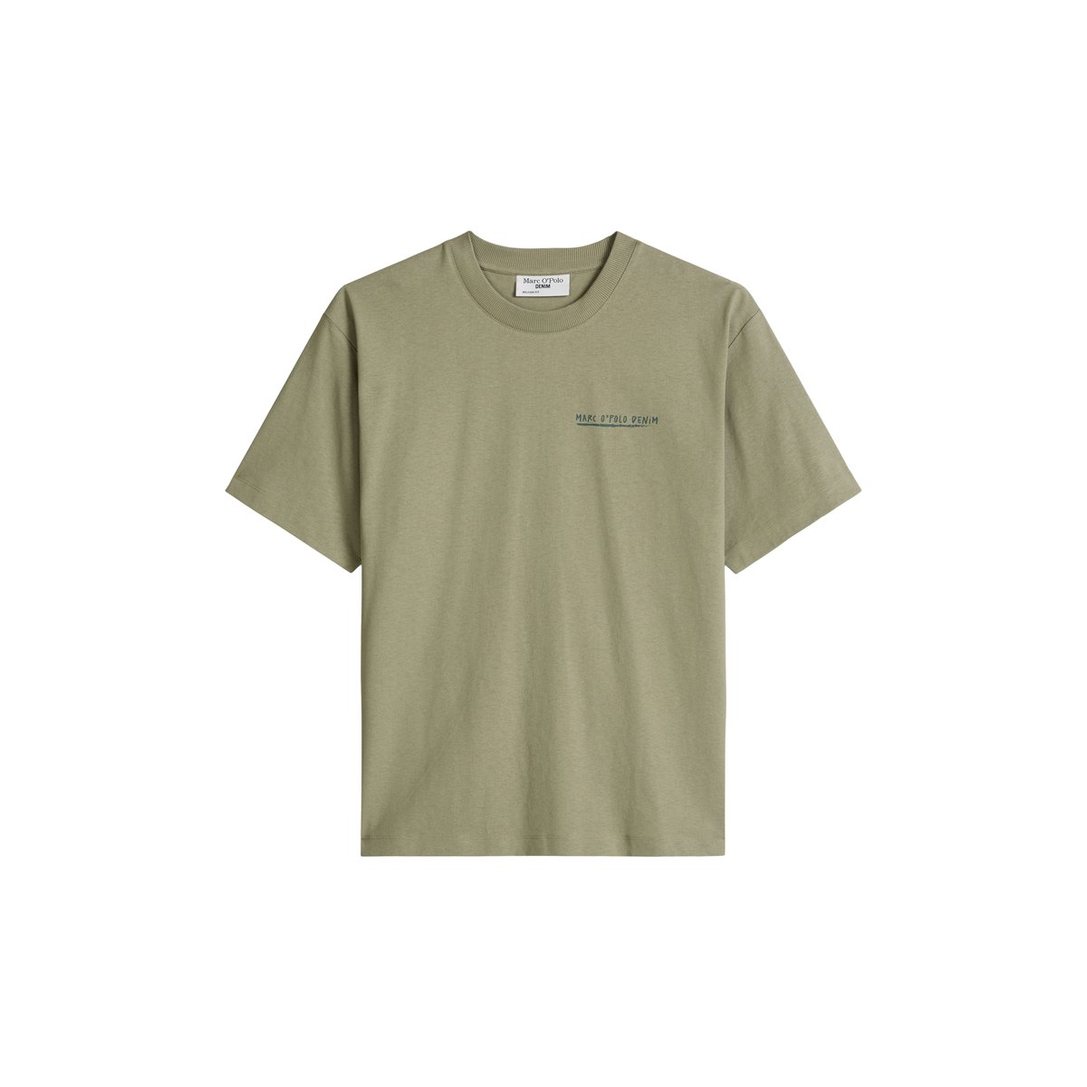 T-shirt relaxed avec impression dans le dos vert, MARC O’POLO DENIM