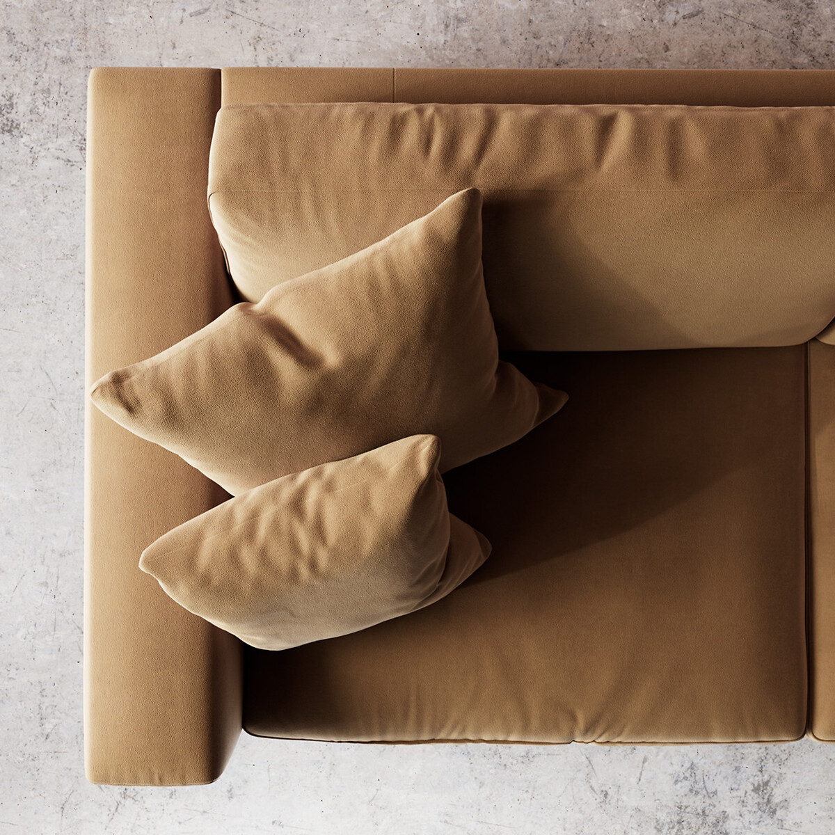Althaea Easy Velvet 2/3/4 Seater Sofa biscuit, SWOON