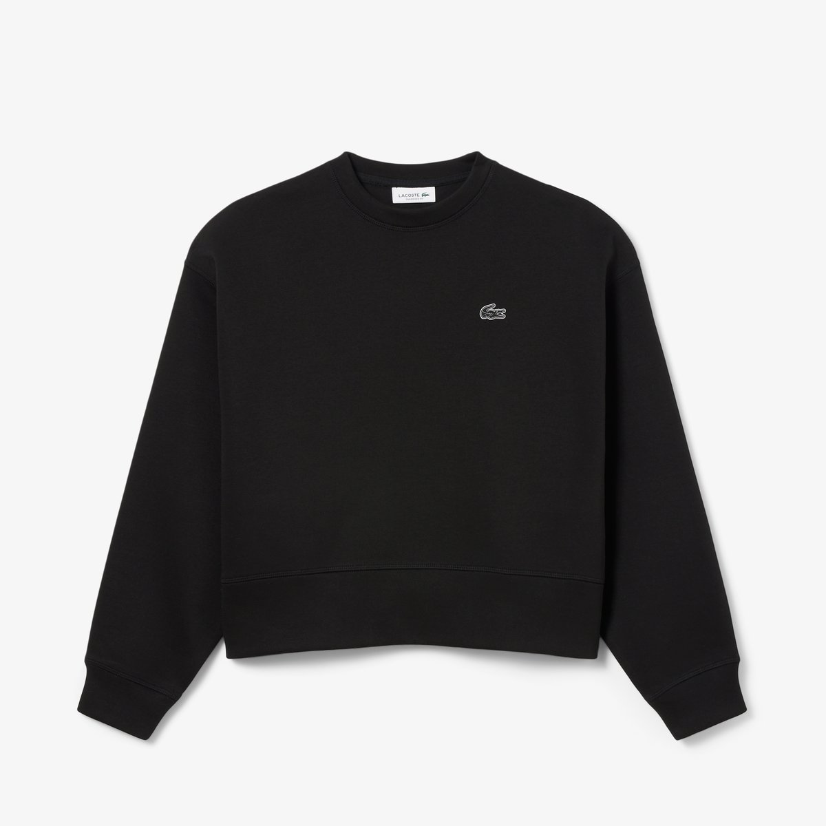 Sweatshirt oversize coton noir-031, LACOSTE