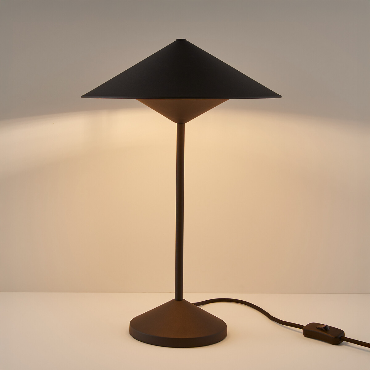 Lampe à poser en métal fer H42 cm, Coney noir, LA REDOUTE INTERIEURS