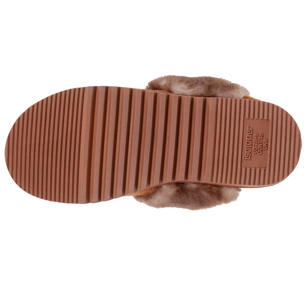 Chaussons mules beige, ISOTONER