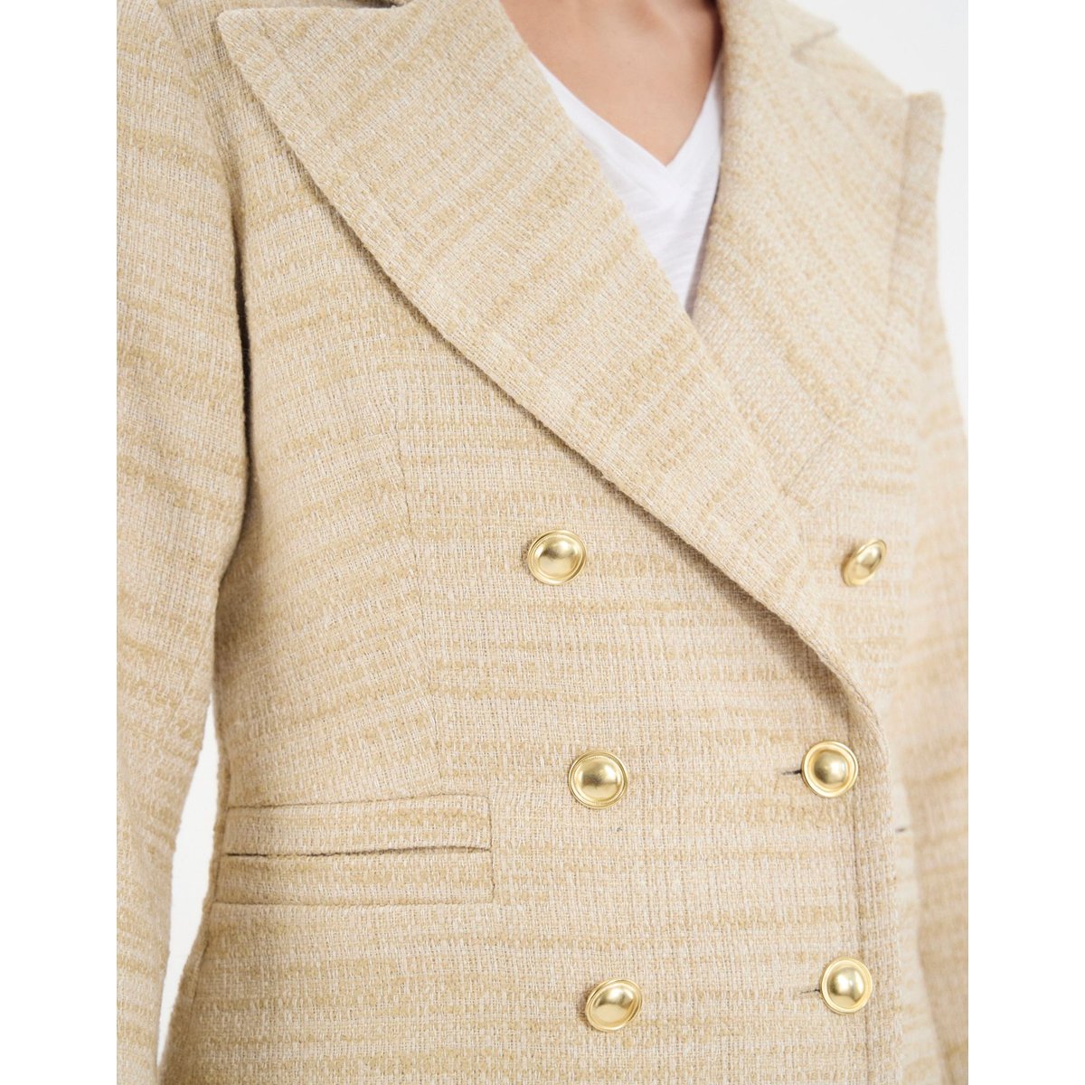 Veste Bart en coton mélangé sable sand, INES DE LA FRESSANGE PARIS