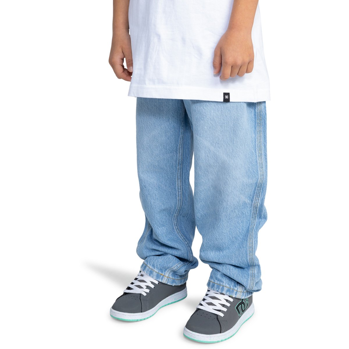 Pantalon en jean WORKER BAGGY CARPENTER. bleu indigo light, DC SHOES