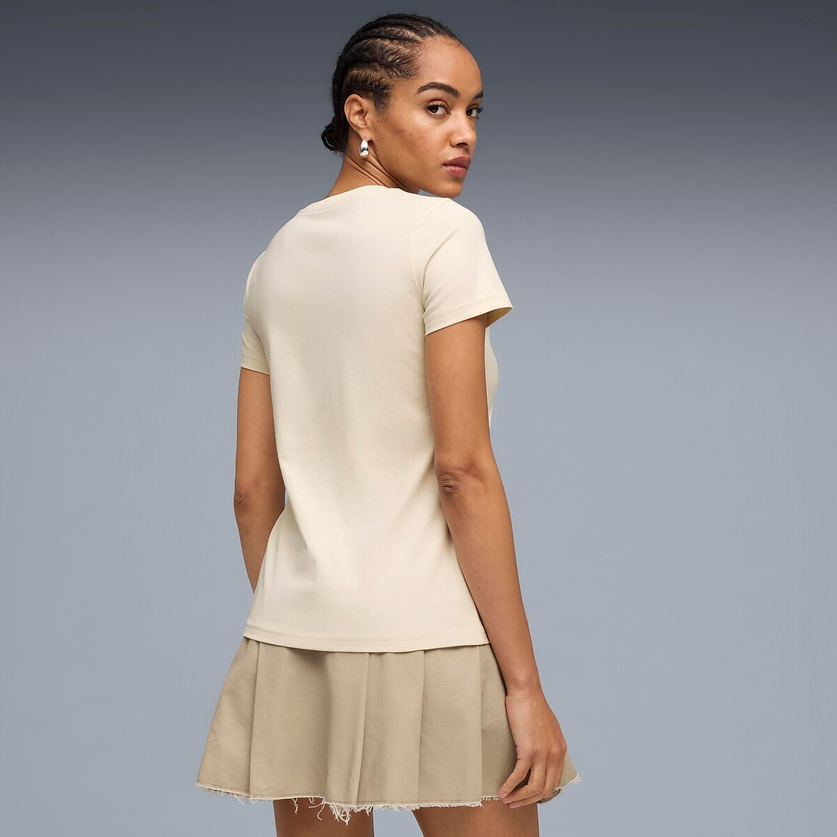 T-shirt manches courtes ESSENTIAL ELEVATED ecru, PUMA