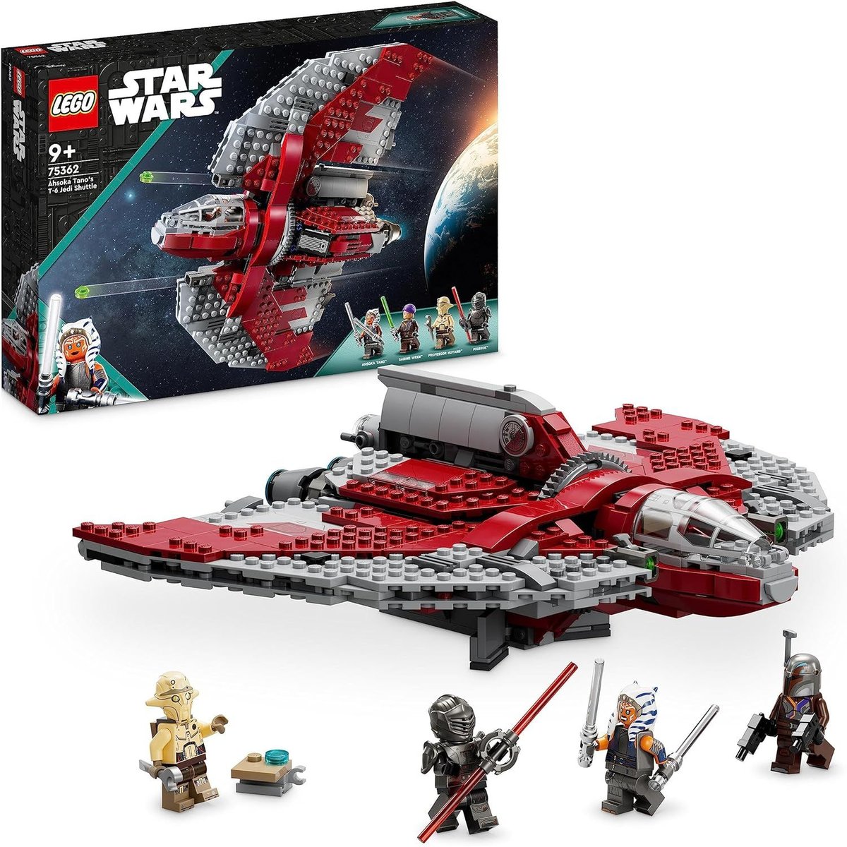 LEGO Star Wars - Navette T-6 d'Ahsoka Tano (75362) - Set de Construction Épique multicolore, LEGO