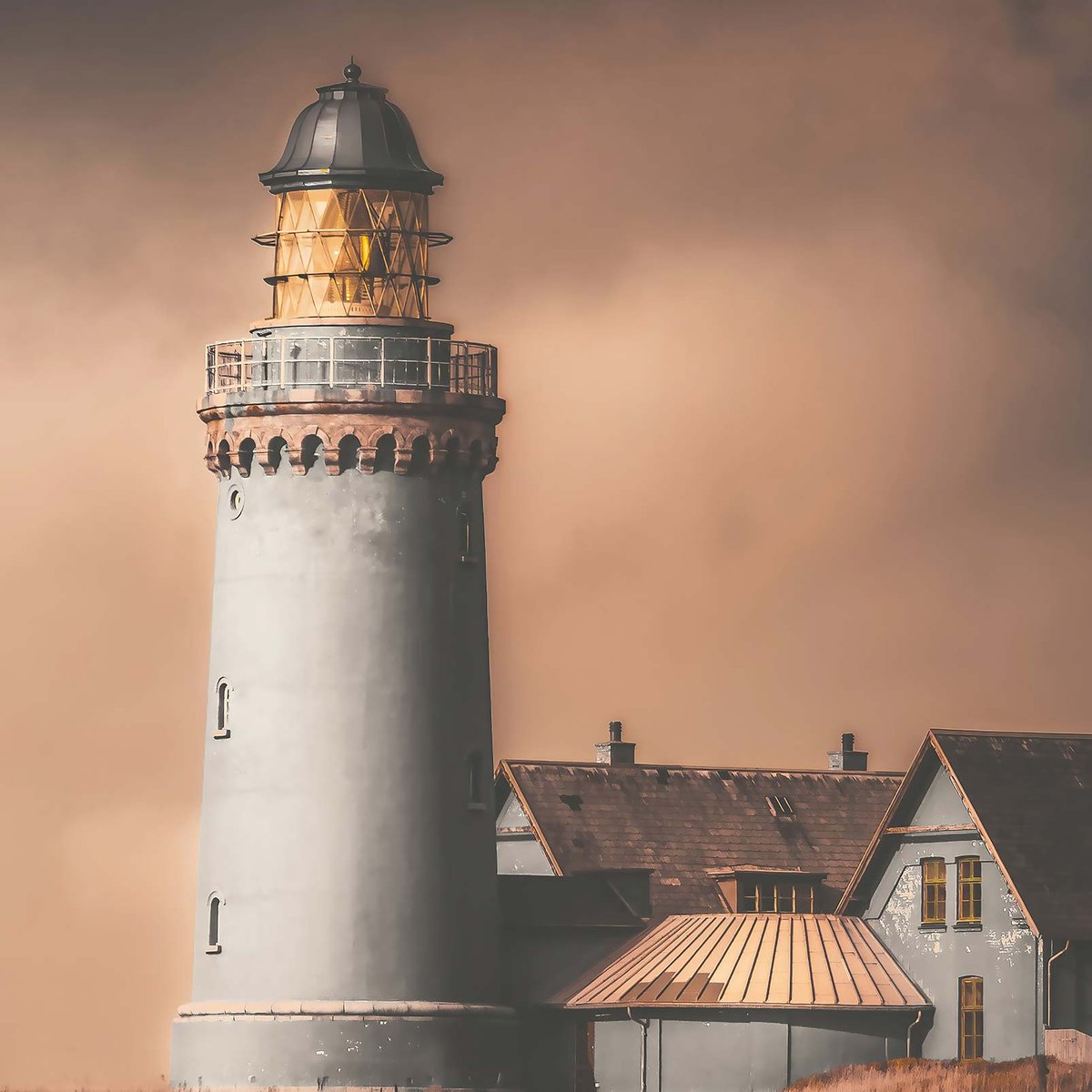 Papier peint panoramique phare du bout du monde intissé, HEXOA