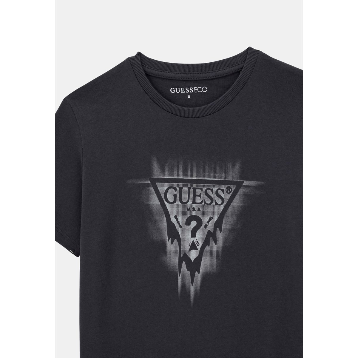 T-Shirt Logo Triangulaire gris foncé, GUESS KIDS