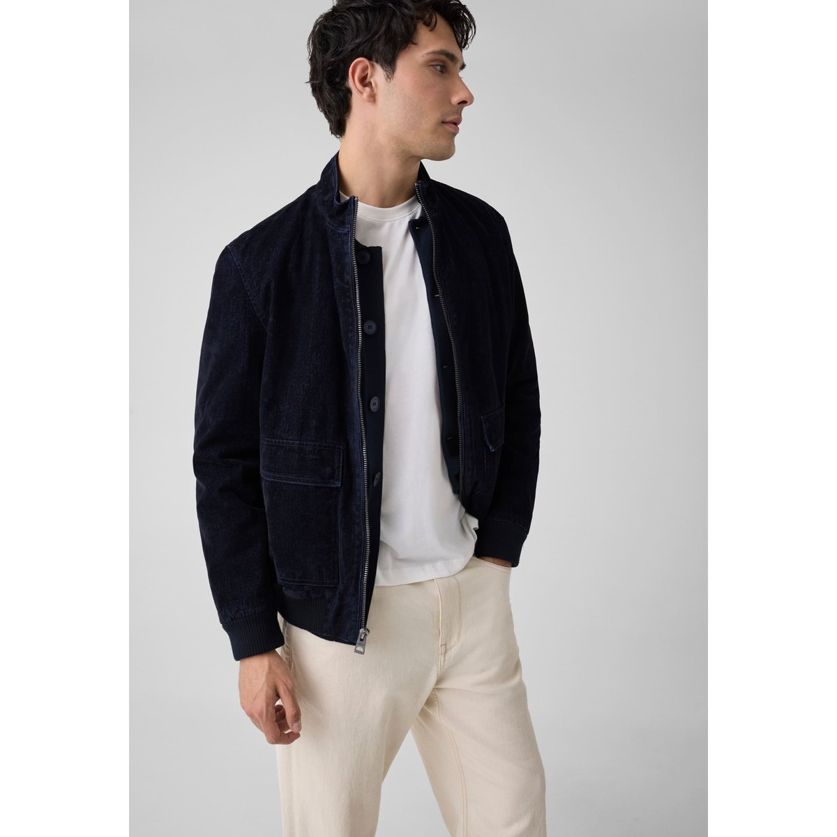 Veste En Jean Velours bleu, GUESS
