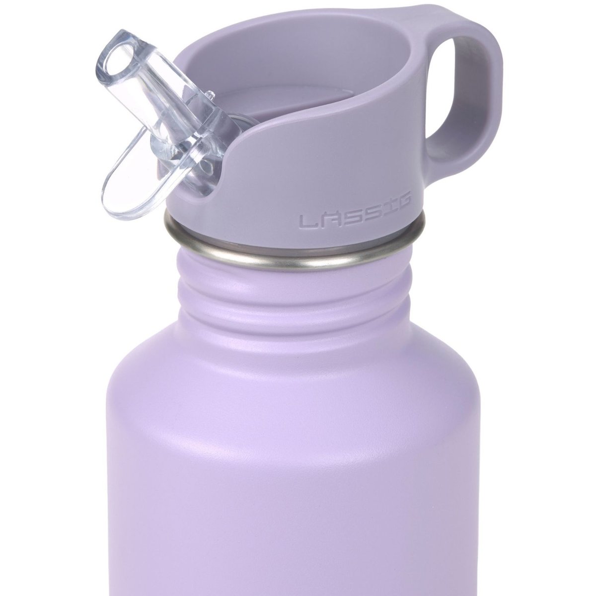 Gourde pour enfant inox Little Gang Coeur mauve, LASSIG