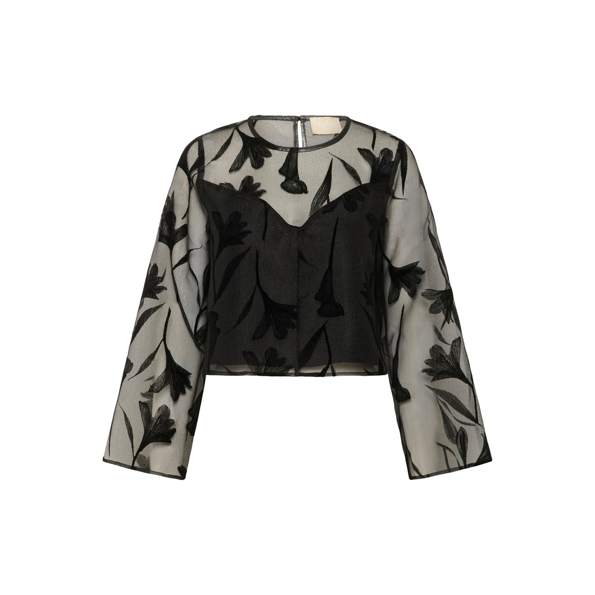 Blouse à manches longues noir black, SOAKED IN LUXURY