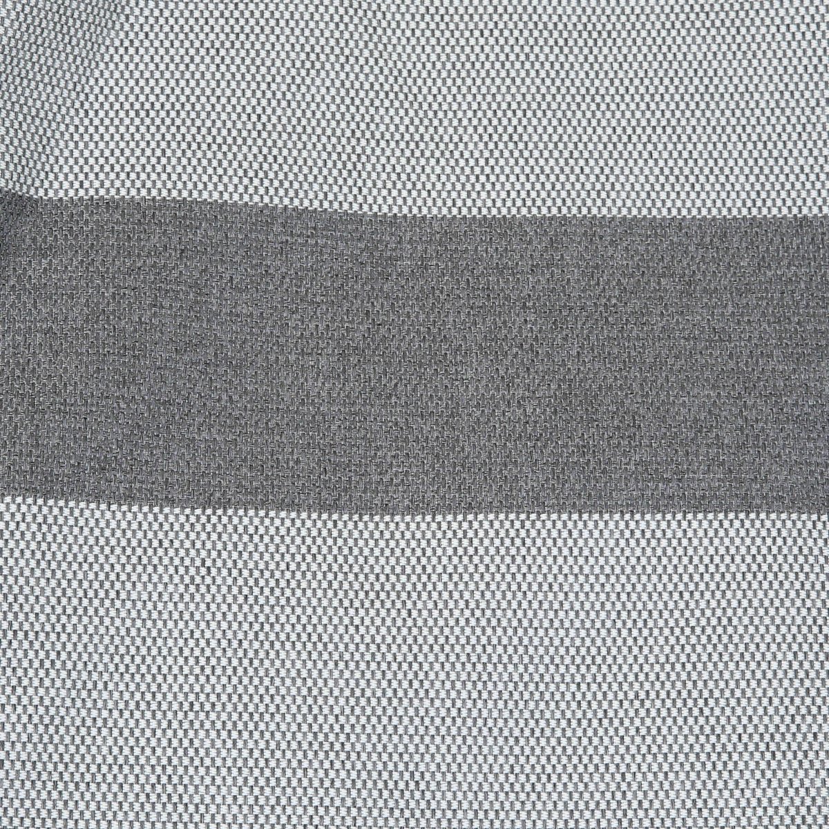 Chauffeuse rayée pour salon de jardin modulable , MIXI gris anthracite, OVIALA