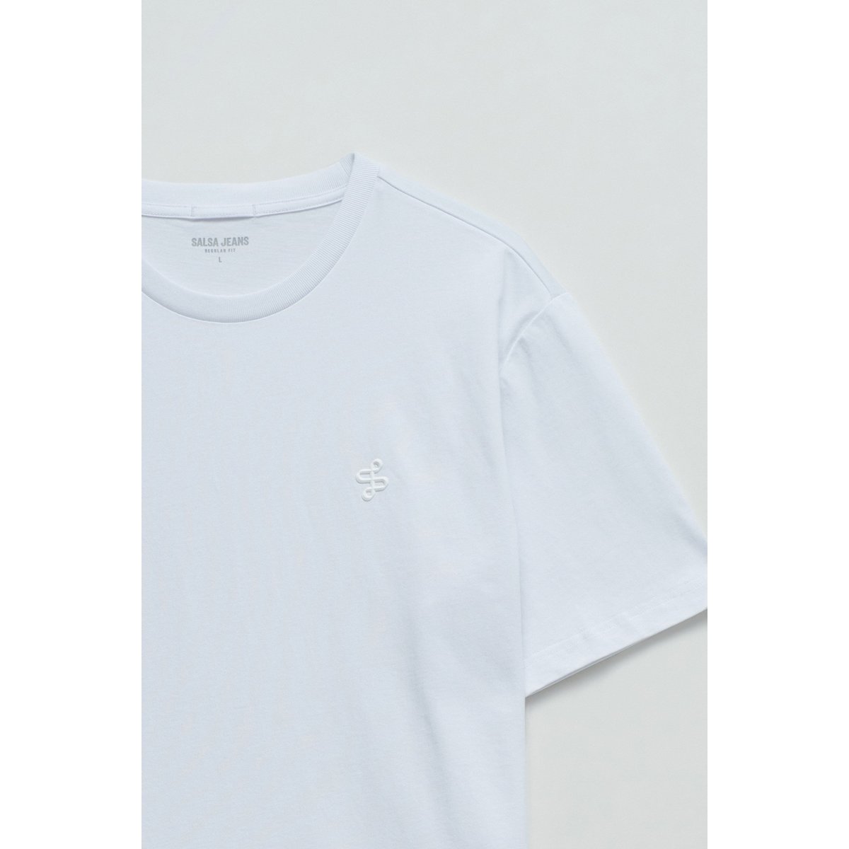 T-SHIRT AVEC BRANDING blanc, SALSA JEANS