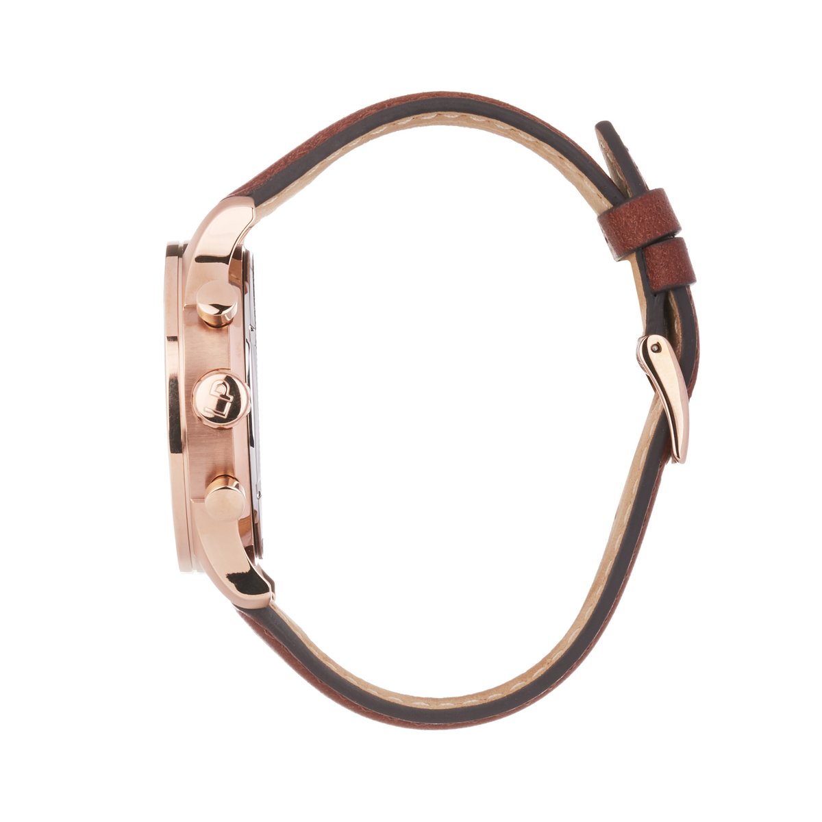 Montre Analogique LUCAS doré rose bleu marron, LOUIS PION