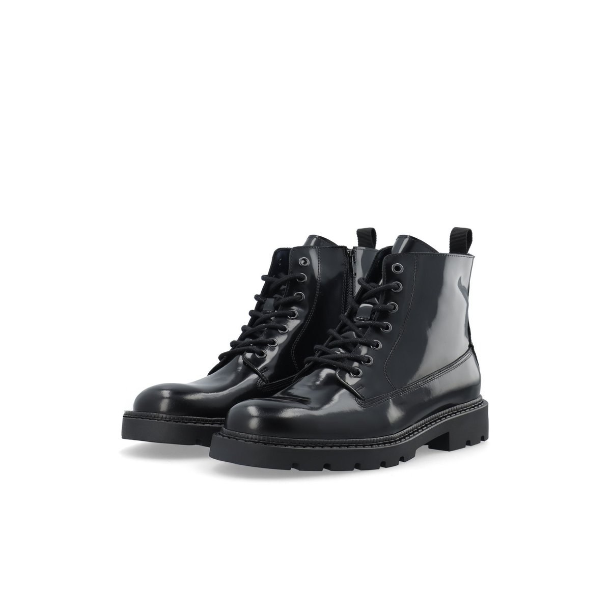 Bottes À Lacets black1, BIANCO