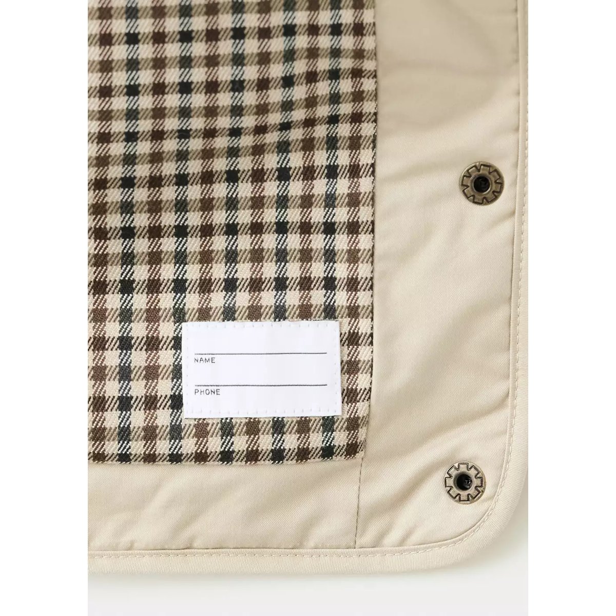 Anorak matelassé col en velours côtelé beige, MANGO BABY