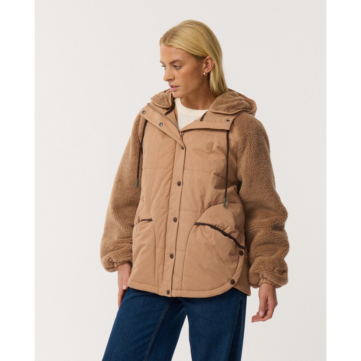 Doudoune SEARCH SERIES Splice marron, RIP CURL