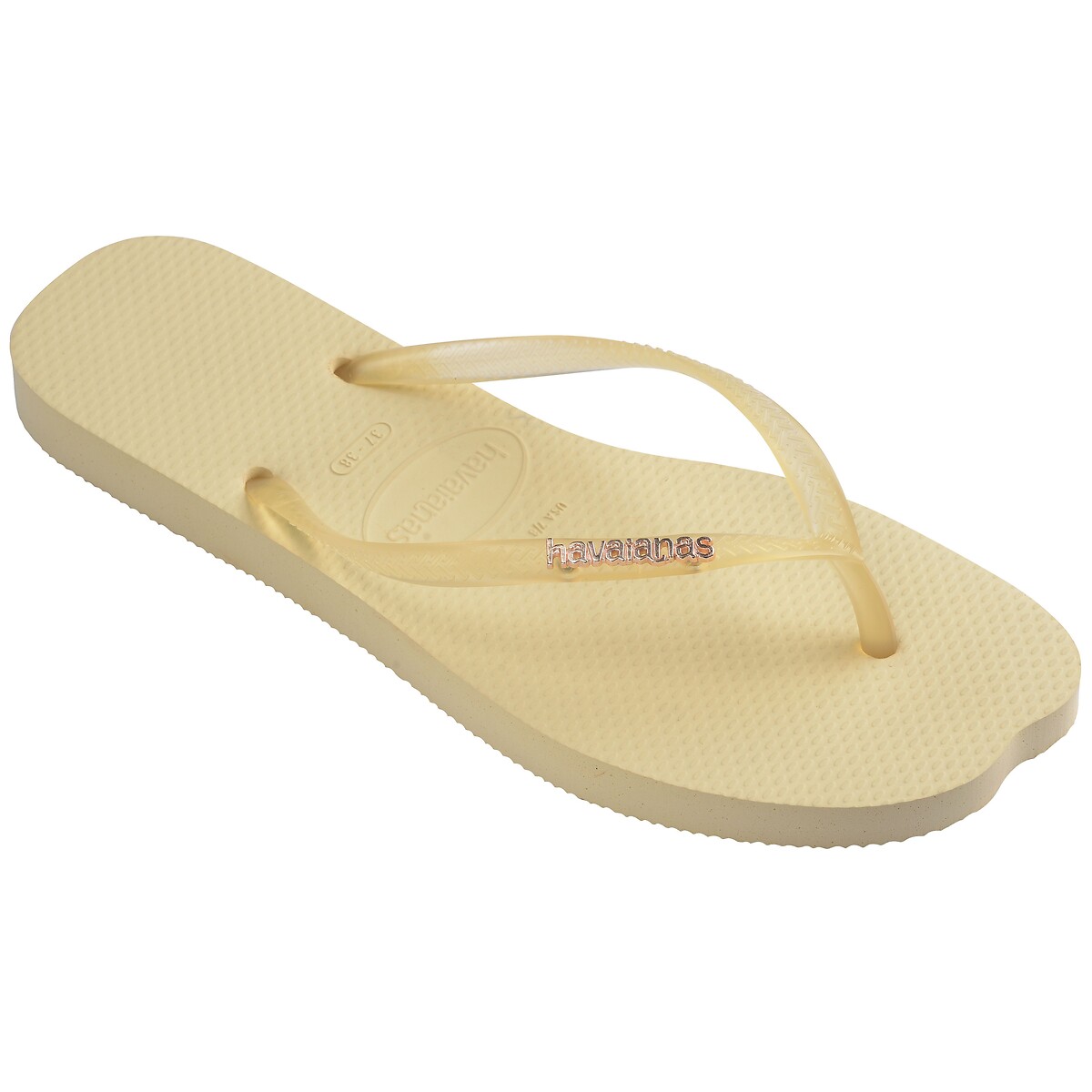 Tongs HAV SLIM SPLIT beige, HAVAIANAS