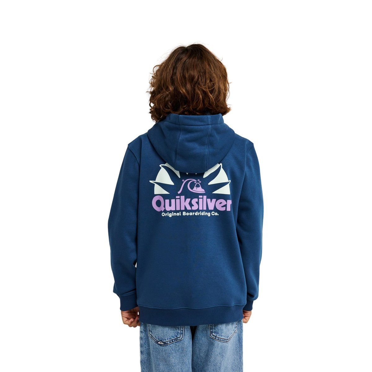 Sweat capuche zippé GRAPHIC bleu dark denim, QUIKSILVER