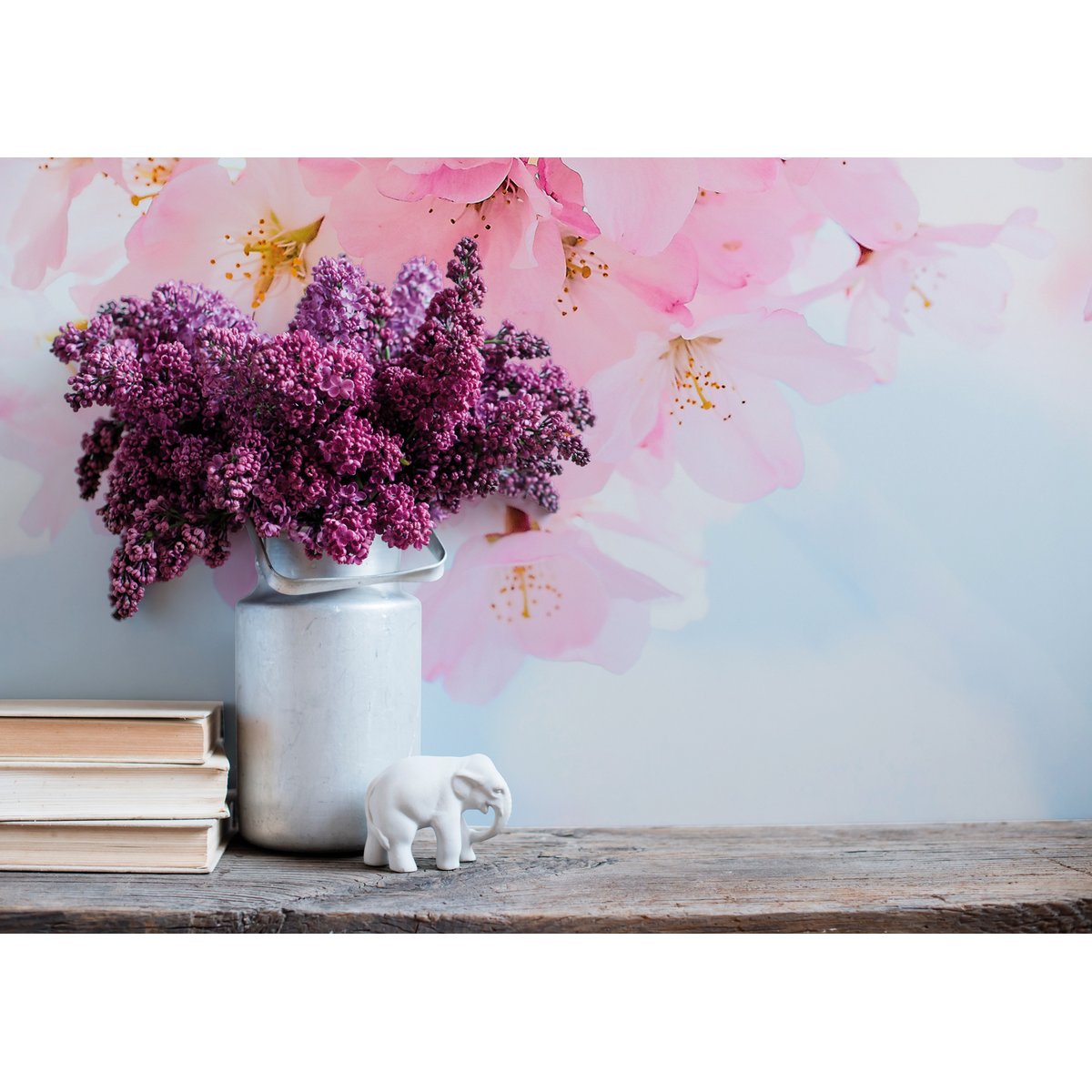 Papier peint panoramique BLOSSOM multicolore, LE PAPIERS DE NINON
