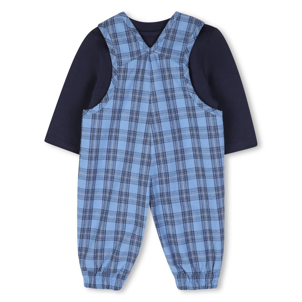 Ensemble salopette et tee-shirt ashleigh blue, BOSS KIDSWEAR