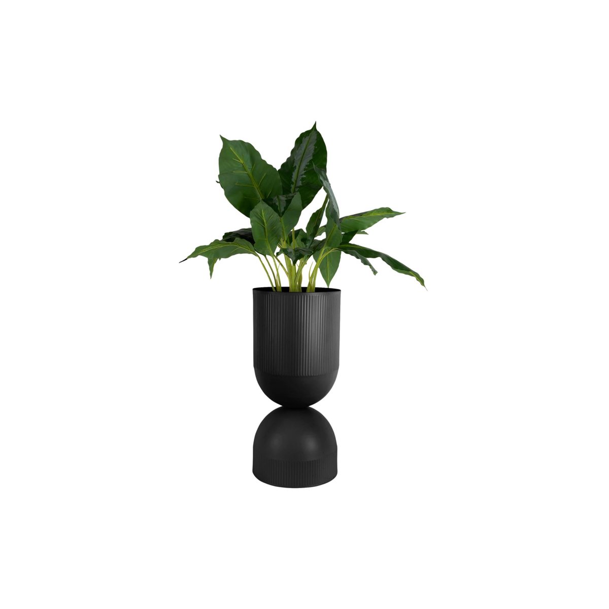 Pot De Fleurs Métal TONAR XL noir, PRESENT TIME