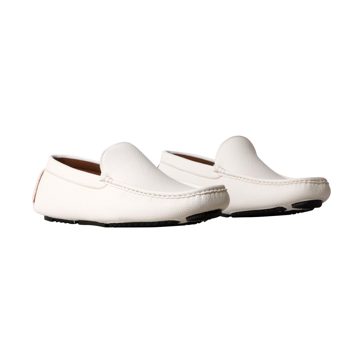 Mocassin Basse à Enfiler blanc, ENZO MARCONI