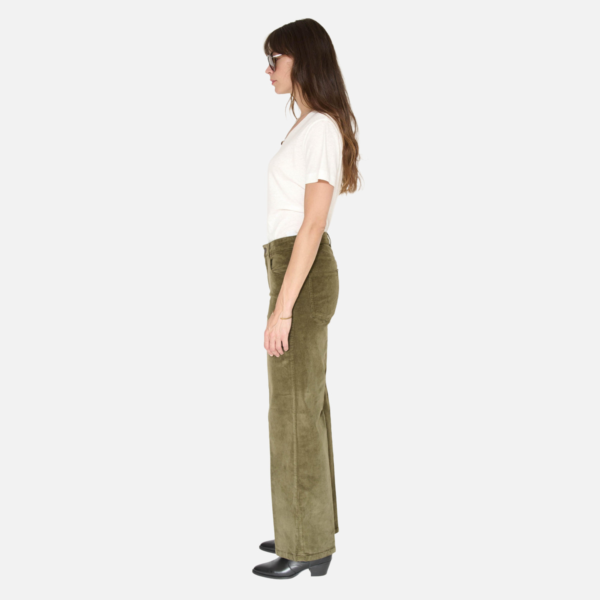 Pantalon THE MERCURY VELVET kaki, MKT STUDIO