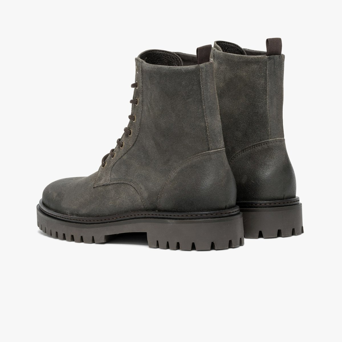 Boots À Talon en cuir IGORIO gris, BOCAGE