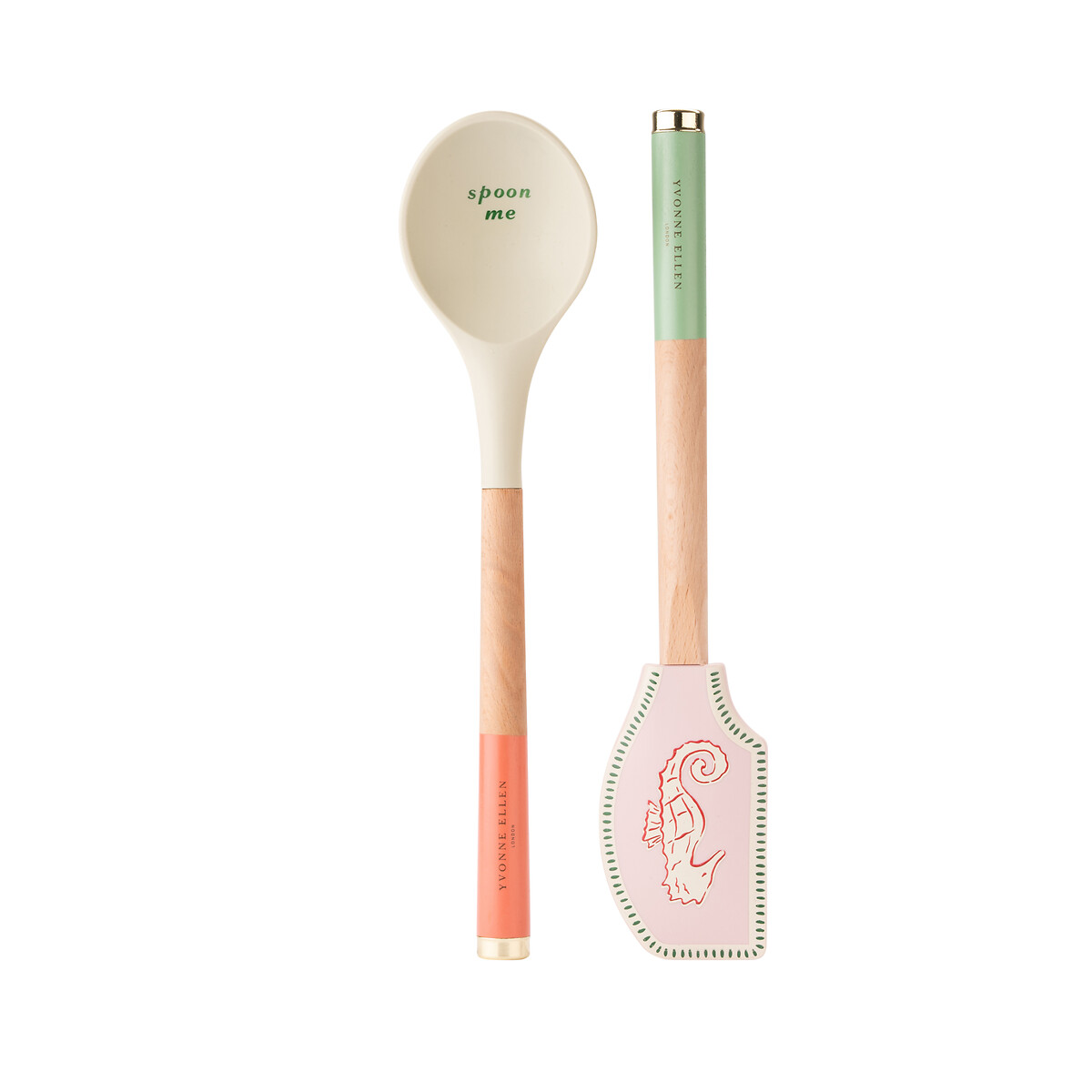 Set of 2 Seahorse Spatula & Spoons multi-coloured, YVONNE ELLEN