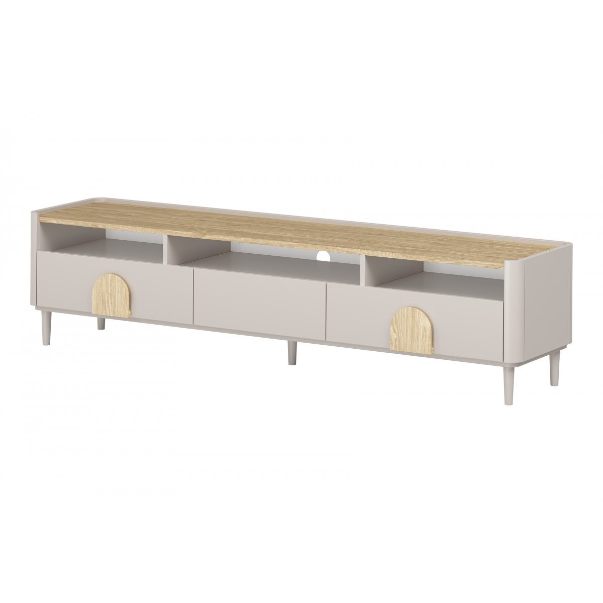 Meuble TV 200 cm , ENYRA beige, BOBOCHIC