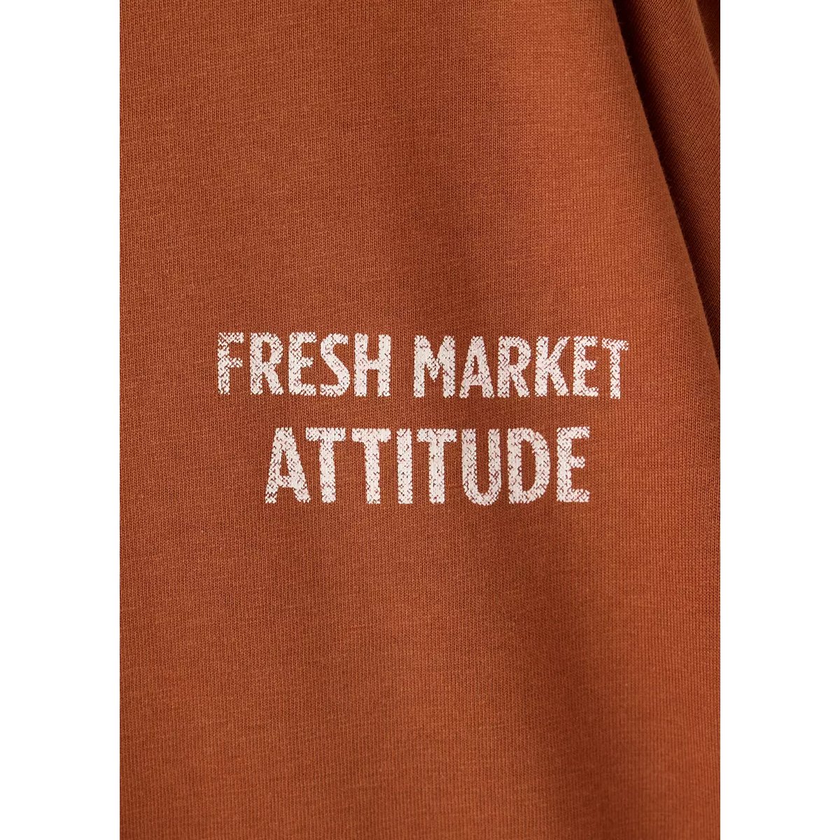 T-shirt oversize à détail imprimé rouge-orangé, MANGO KIDS