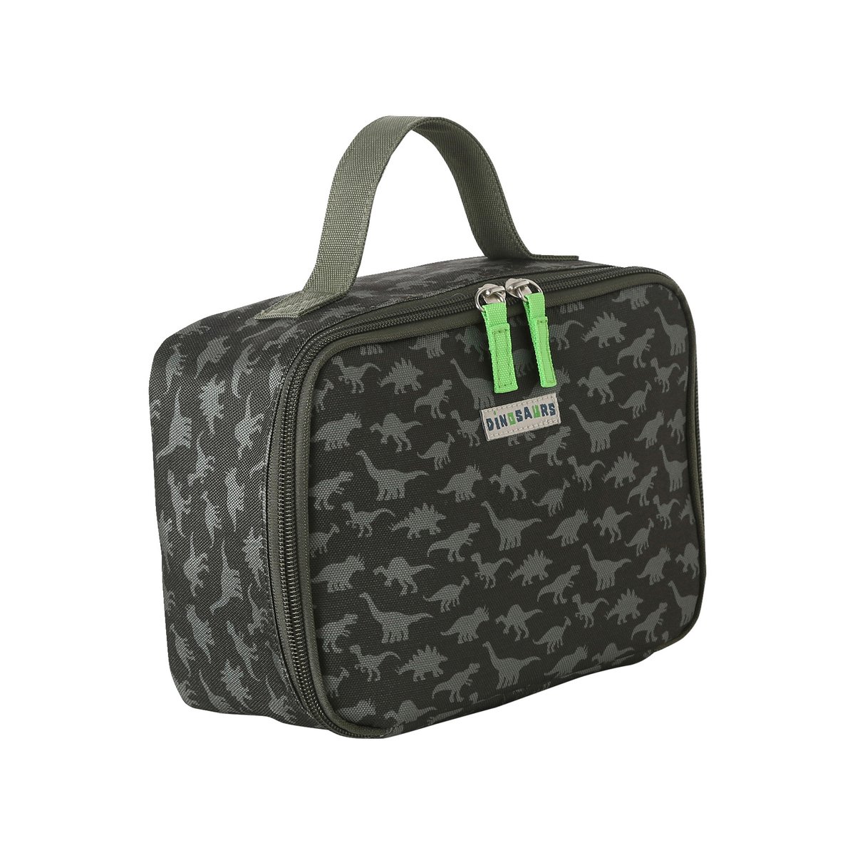 Sac à goûter en polyester kaki, VERTBAUDET