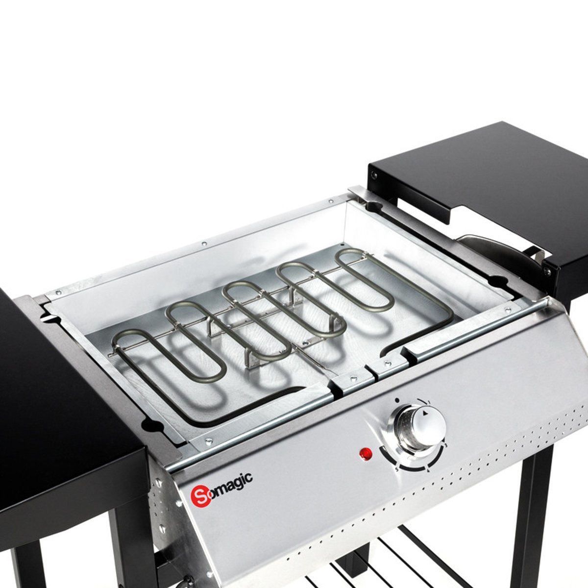 Plancha électrique sur chariot noir, SOMAGIC