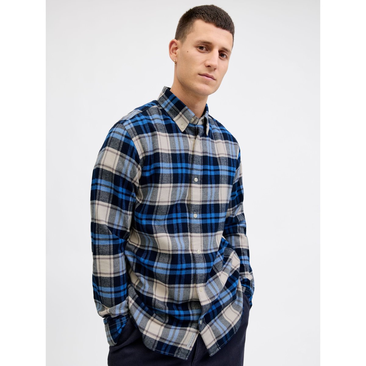 Chemise En Flanelle navy blazer 1, JACK & JONES