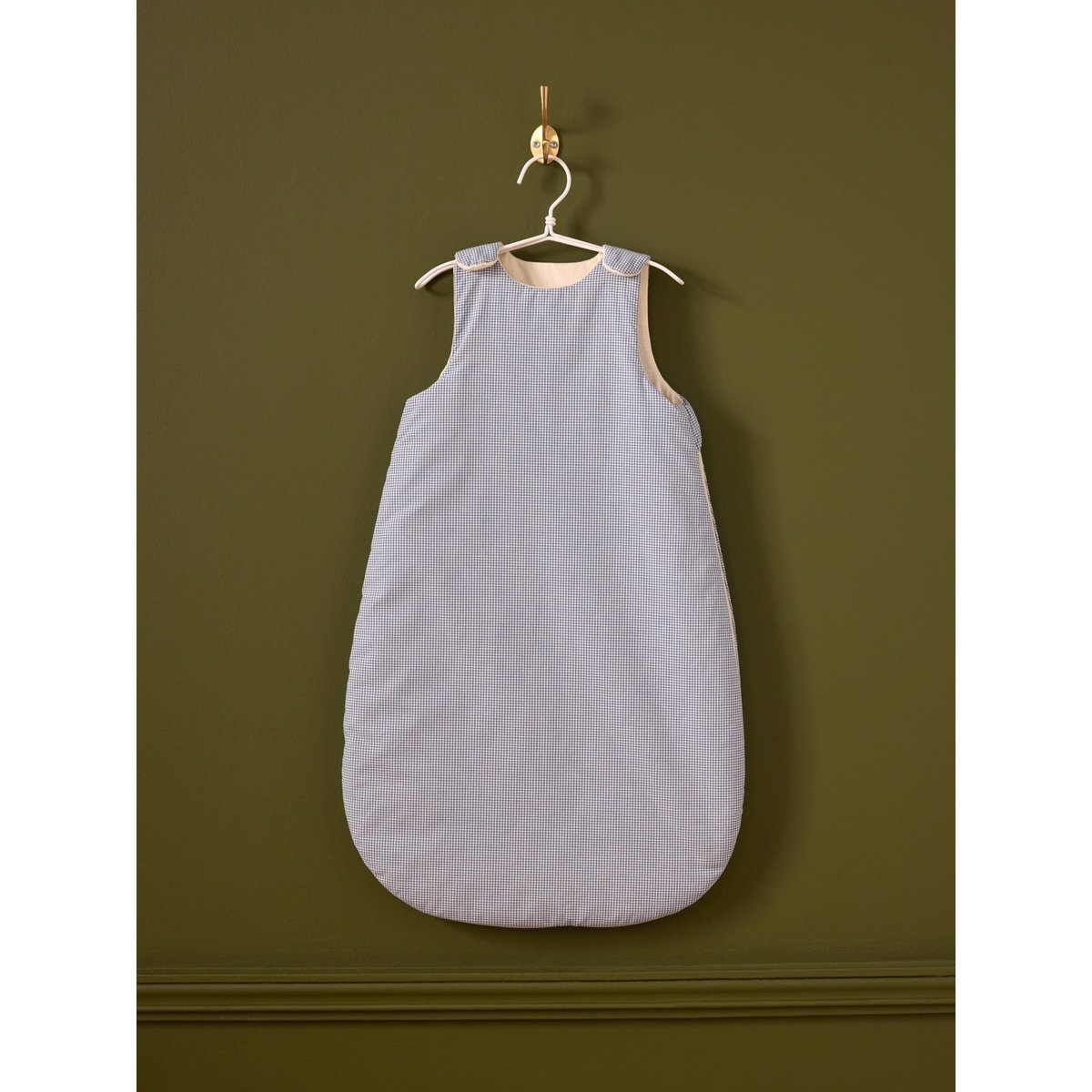 Gigoteuse vichy en percale de coton - TOG 3 bleu, CYRILLUS