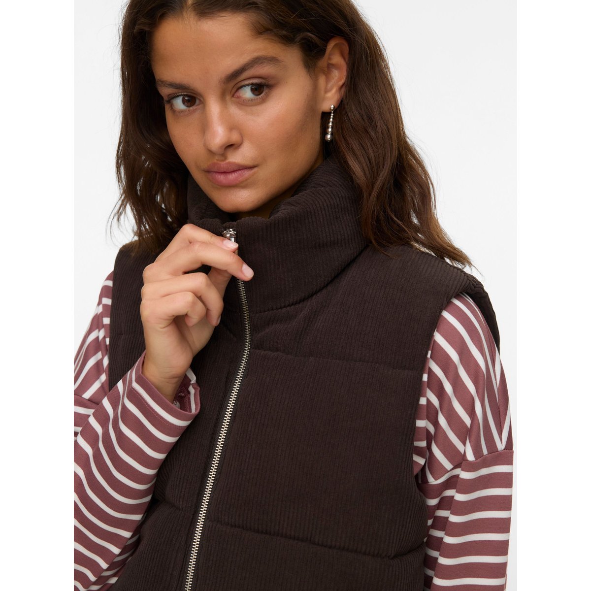 Gilet marron - chocolate torte, VERO MODA