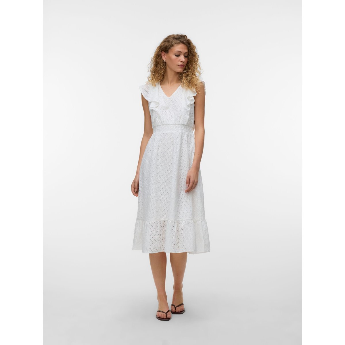 Robe Smockée snow white, VERO MODA