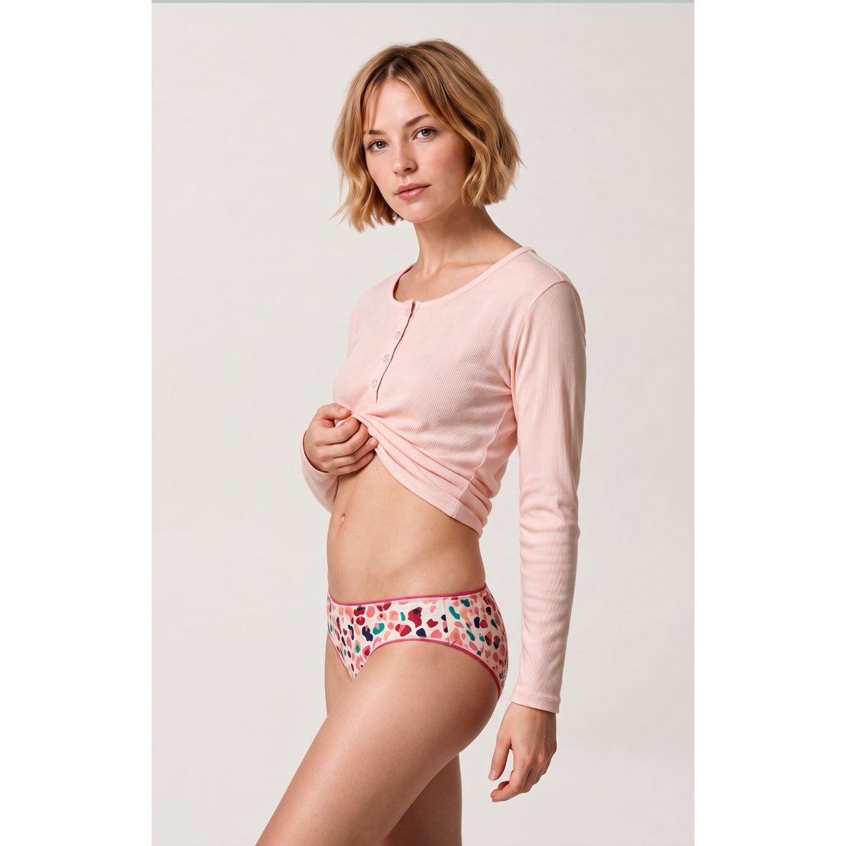 Culotte en jersey de coton imprimé Léopoldine multicolore, ARTHUR