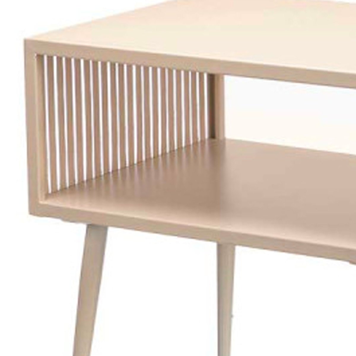 Table de chevet en métal beige 36x19x46.5cm beige, WADIGA