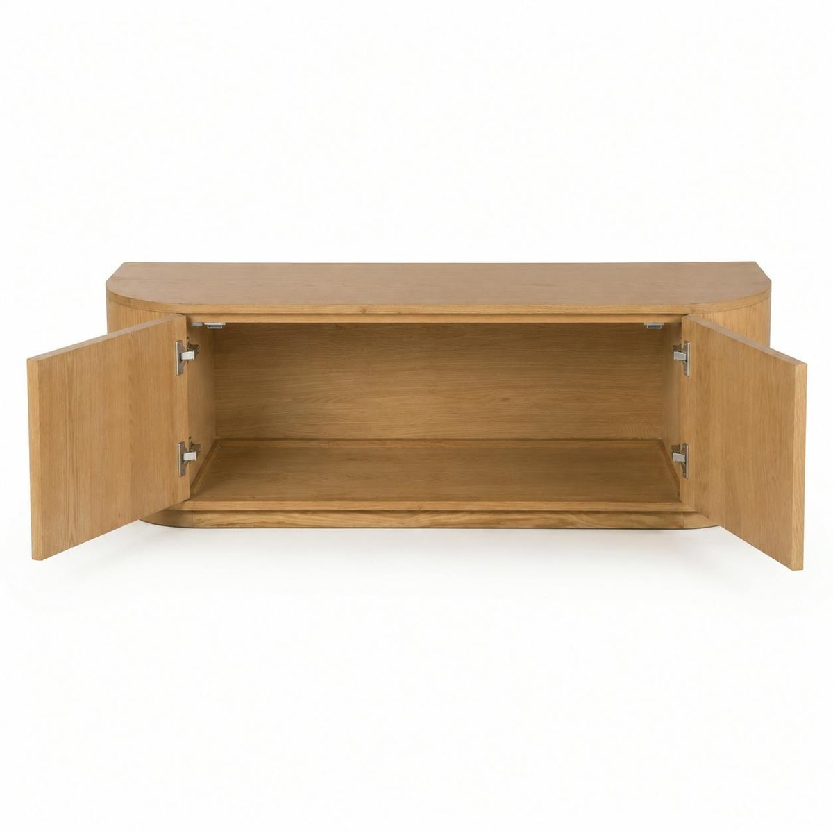 Meuble TV design en chêne, 2 portes LOREN bois clair, PIER IMPORT