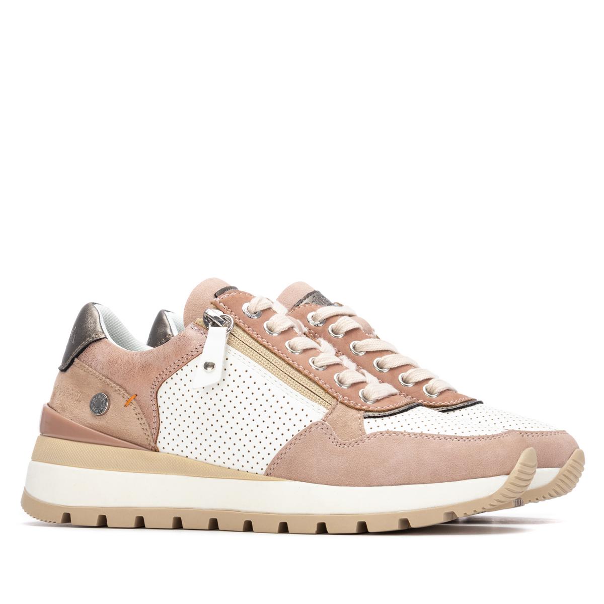 Baskets Plaine Décontractée Fermeture éclair rose, REFRESH