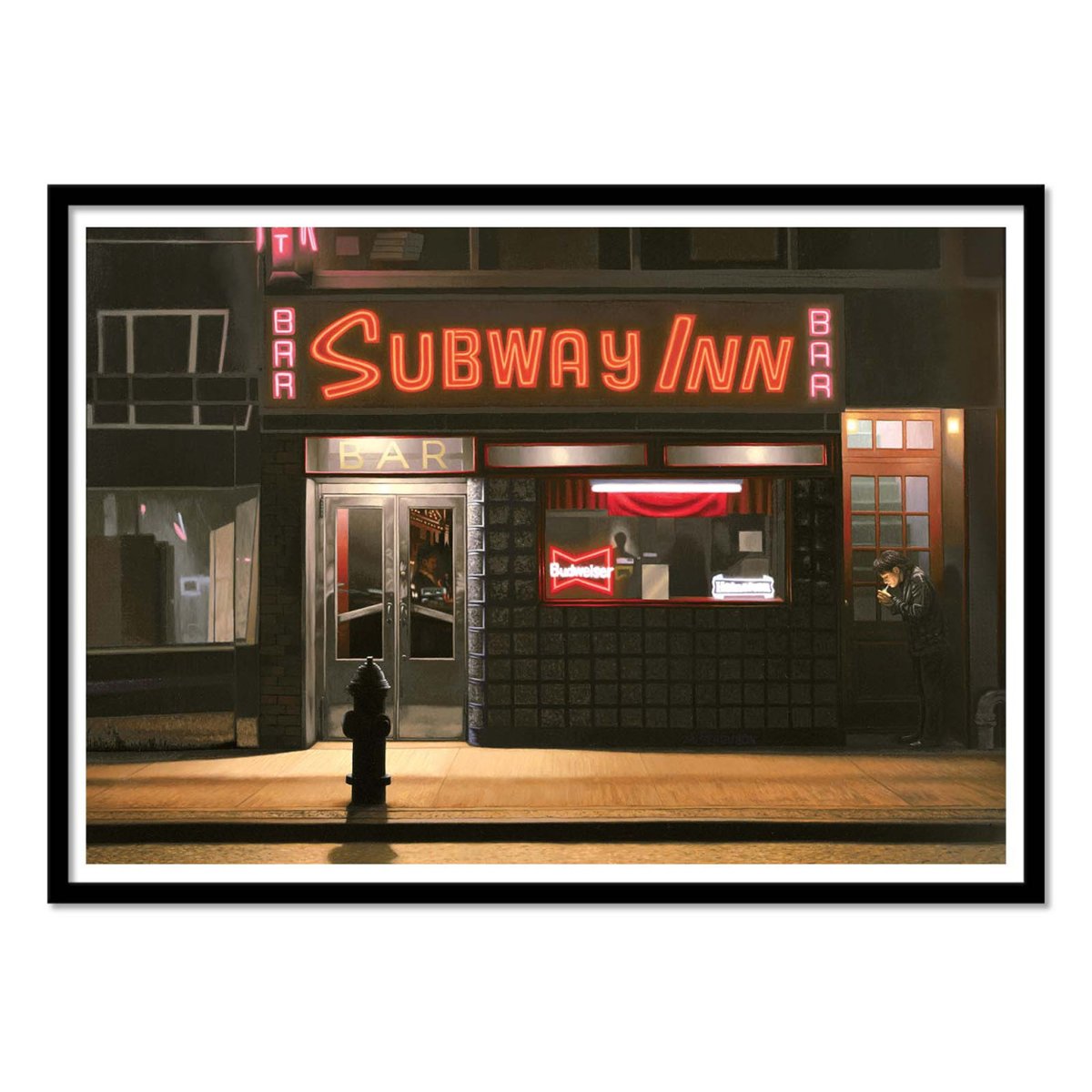 Affiche d'art - Subway Inn, 1989 - Max Ferguson couleur unique, WALL EDITIONS