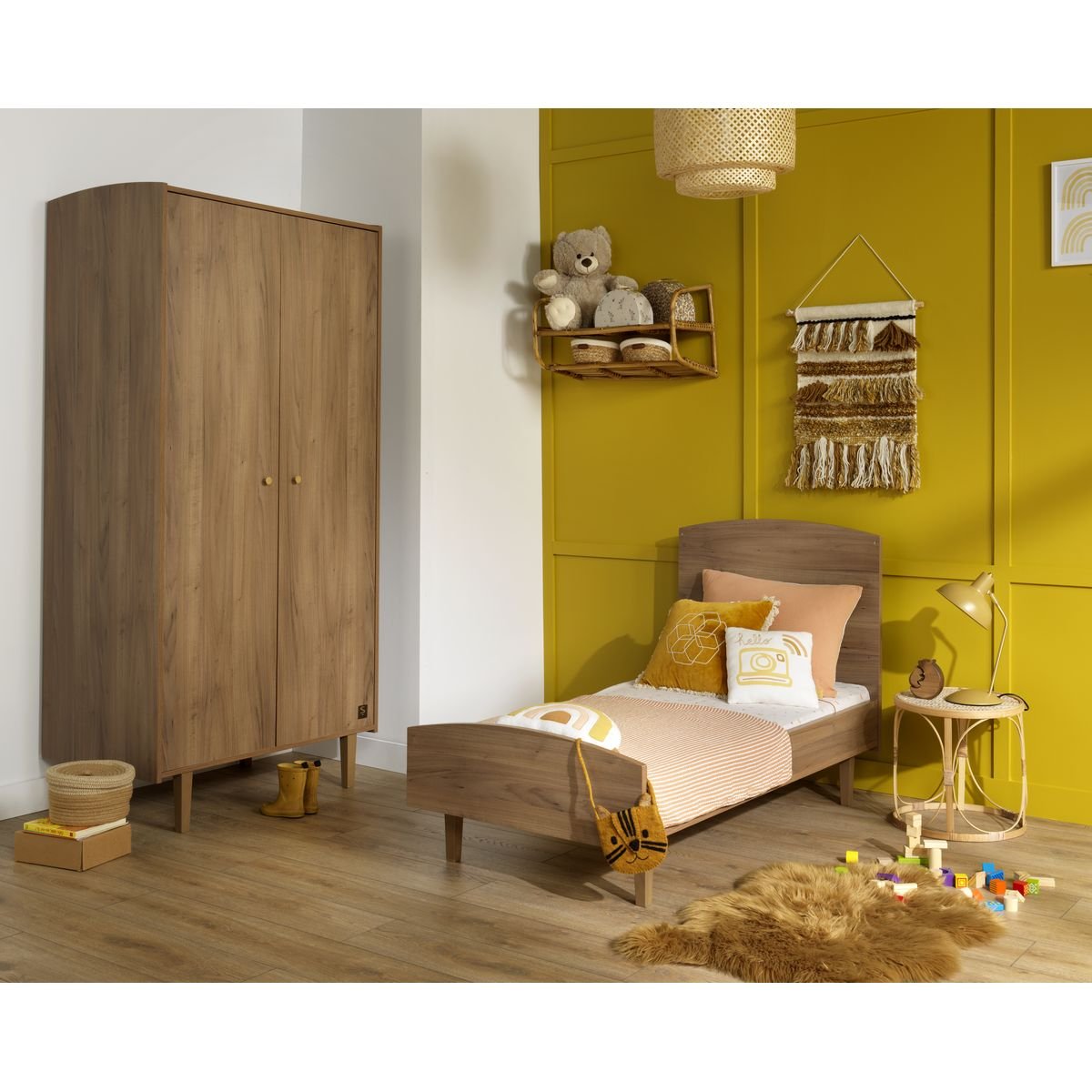 Lit évolutif en bois marron, SAUTHON