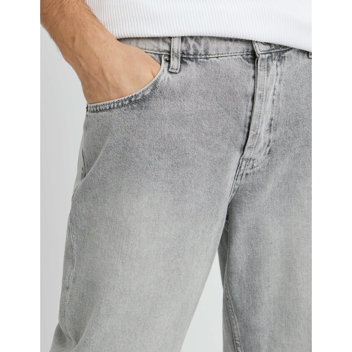 Jean relaxed gris gris clair, BZB