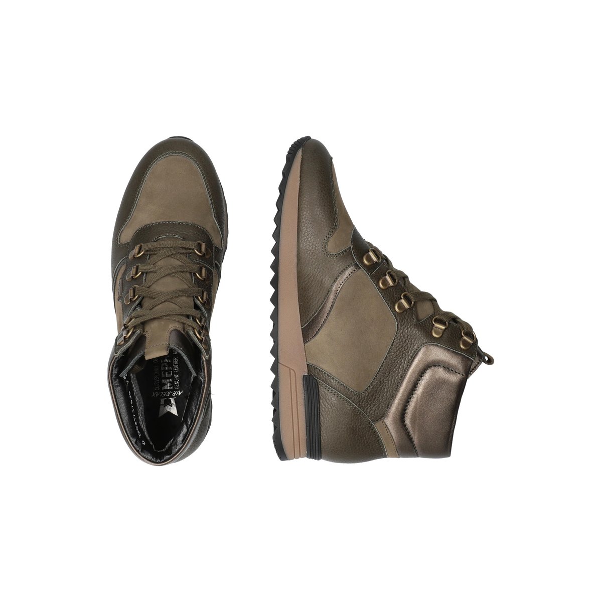 Baskets en cuir TILDA MT kaki 5141, MEPHISTO